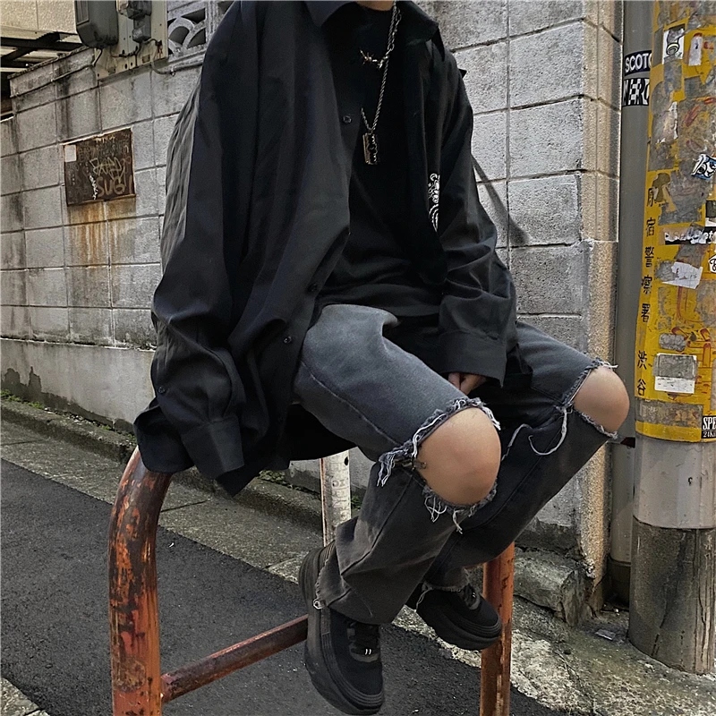 Уличная мода, рваные джинсы Harajuku, узкие брюки-карандаш, женские сексуальные брюки, спортивный костюм, корейский стиль, для бега, панк, хип-хоп, Винтаж