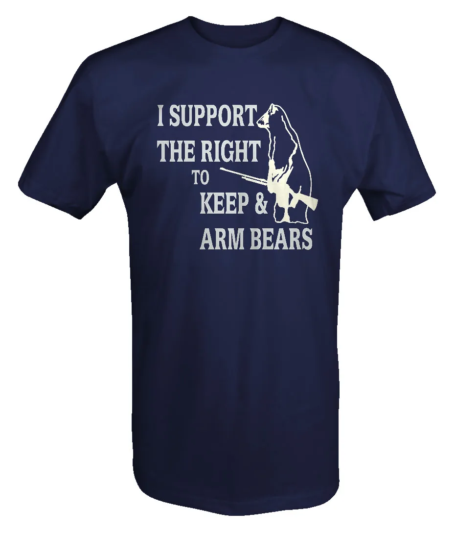 2019 г. лидер продаж футболка из 100 и хлопка с надписью support The Right To Keep & Arm Bears забавным