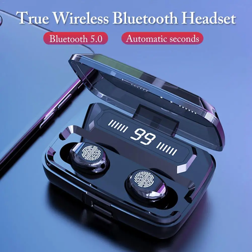 F9 TWS Bluetooth наушники с цифровым дисплеем сенсорные наушники-вкладыши мини беспроводные 5,0 двойные наушники водонепроницаемые наушники