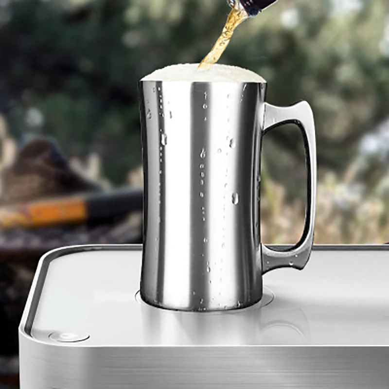 

Outdoor 304 Stainless Steel Double Wall Insulated Cup Camping Water Bottle Vacuum Flask Household Coffee Tea Beer Mug