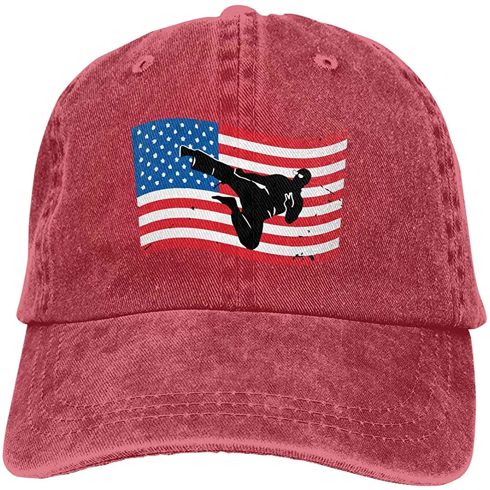 Мужская Женская бейсбольная кепка с флагом США, джинсовая кепка для папы, Кепка водителя грузовика