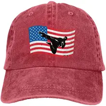 Мужская Женская бейсбольная кепка с флагом США, джинсовая кепка для папы, Кепка водителя грузовика