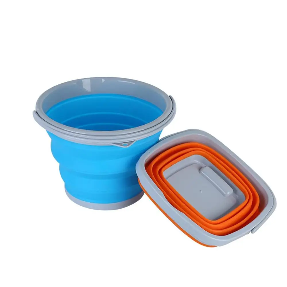 Silicone Folding Bucket Art Wash Pen Bucket Portable Car Wash Bucket Outdoor Fishing Bucket Bucket Telescopic Bucket