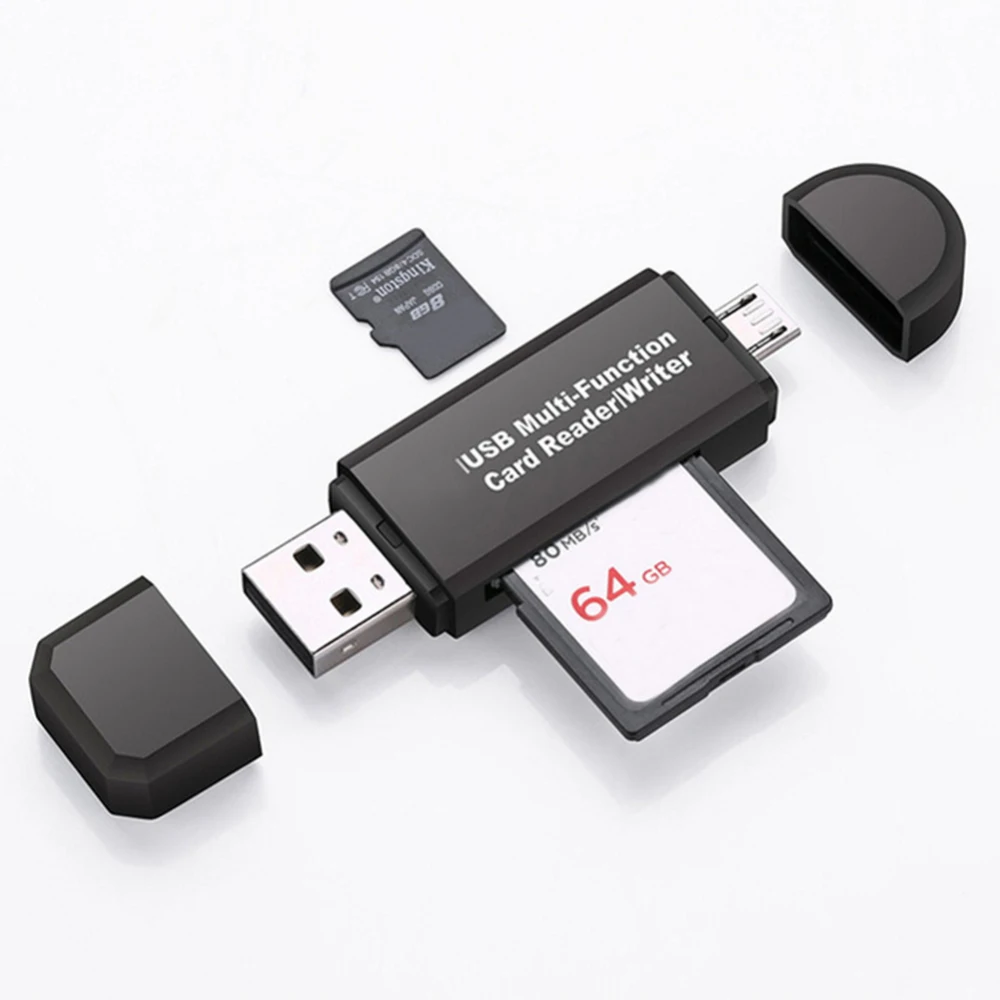 Все в одном памяти считыватель карт OTG Micro SD/SDXC TF Card Reader устройство чтения карт USB 2,0 мобильный считыватель карт для портативных ПК компьютер