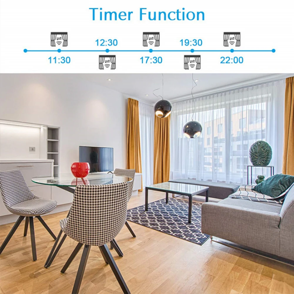 Smart House Home WiFi Curtain Switch Electrical Touch Blinds Curtain Switch Panel Wireless Intelligence Control Google Home