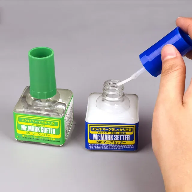 Mr.Hobby MS-231/ MS232 Professional Mark Decal Softer Setter With Glue  For Gundam Model Building Craft Hobby Tools Combo DIY 3