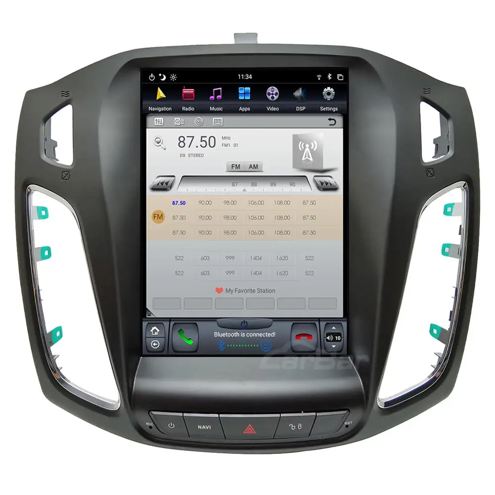 Автомобильный DVD плеер с вертикальным экраном 10 4 дюйма Android 9 0 GPS навигация радио