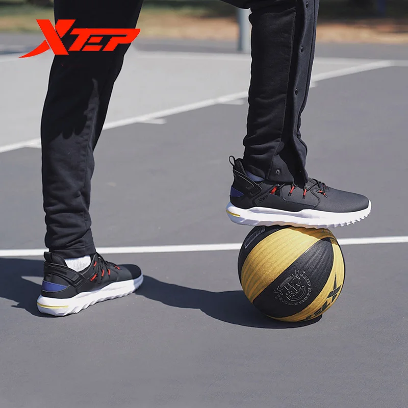 

Xtep Men's High Top Basketball Shoe Spring Winter Male Non-slip Shoes Men Fashion Comfortable Breathable Sneakers 881419129517