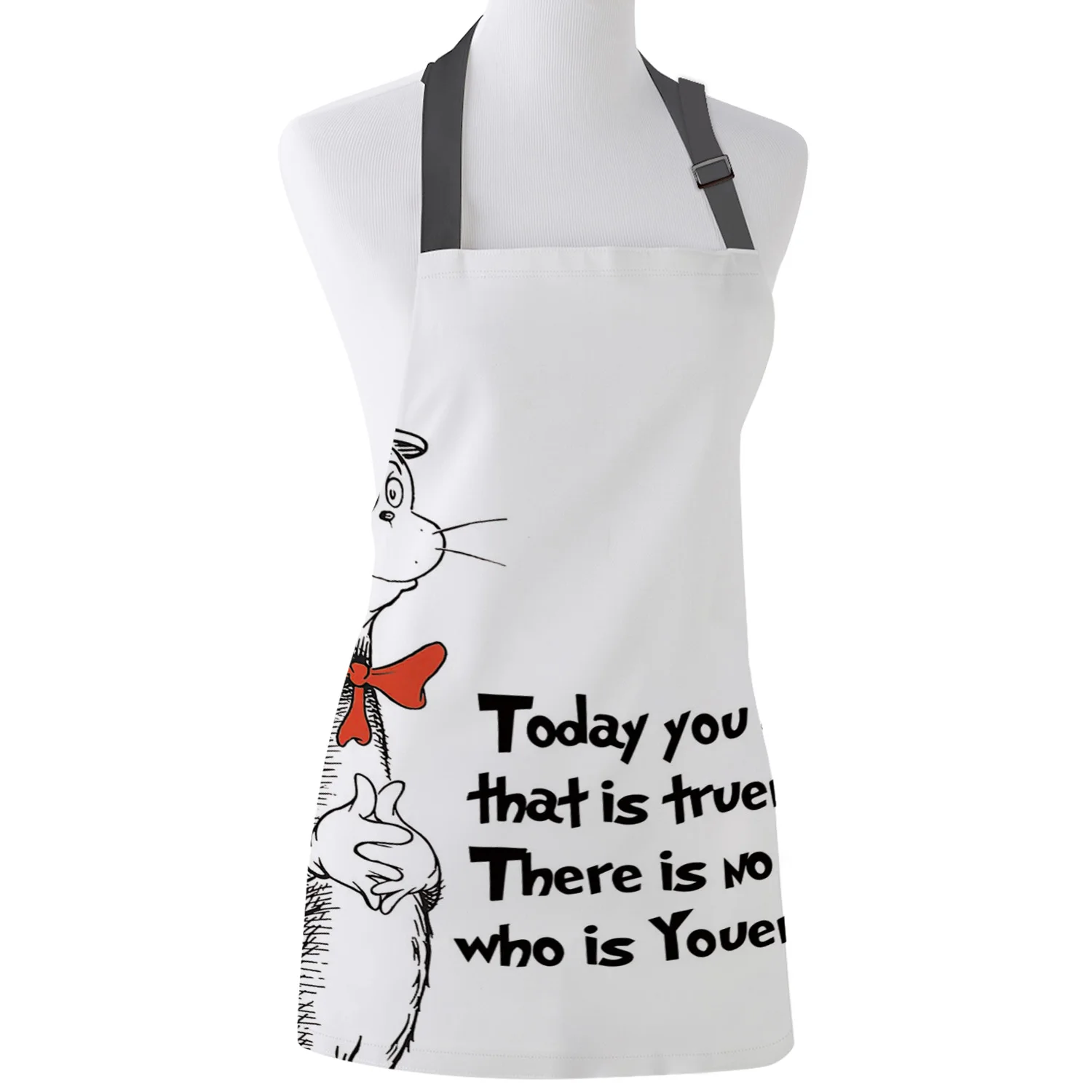 Sox Cat в высокой шляпе ручной работы Dr.Seuss фартуки регулируемые холщовые женские