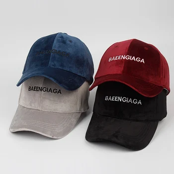 

Unisex Baseball Cap Faux Velvet Plain Snapback Letter Embroidery Autumn Spring Warm Men Women Hip Hop Hat Fashion Cap CP0409