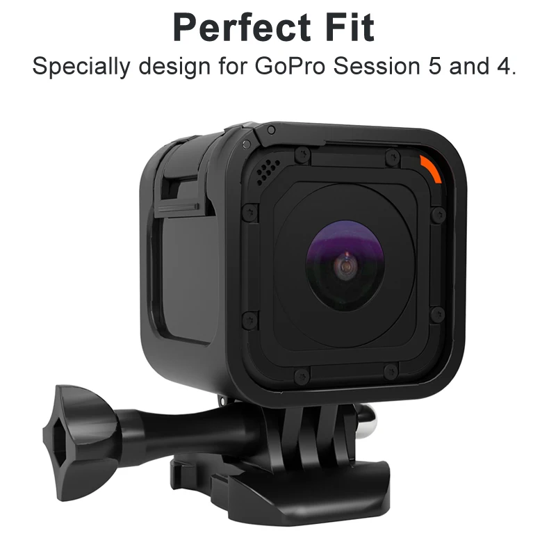 GoPro 세션 4 5용 프레임 케이스 Go Pro 세션 4 5용 강화 유리 화면 보호기 GoPro Hero 5 세션 카메라 액세서리