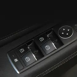 Оформление окон автомобиля стекло Лифт переключатели украшения наклейки отделка для Mercedes Benz A W176 B W246 CLA C117 GLA X156 класс