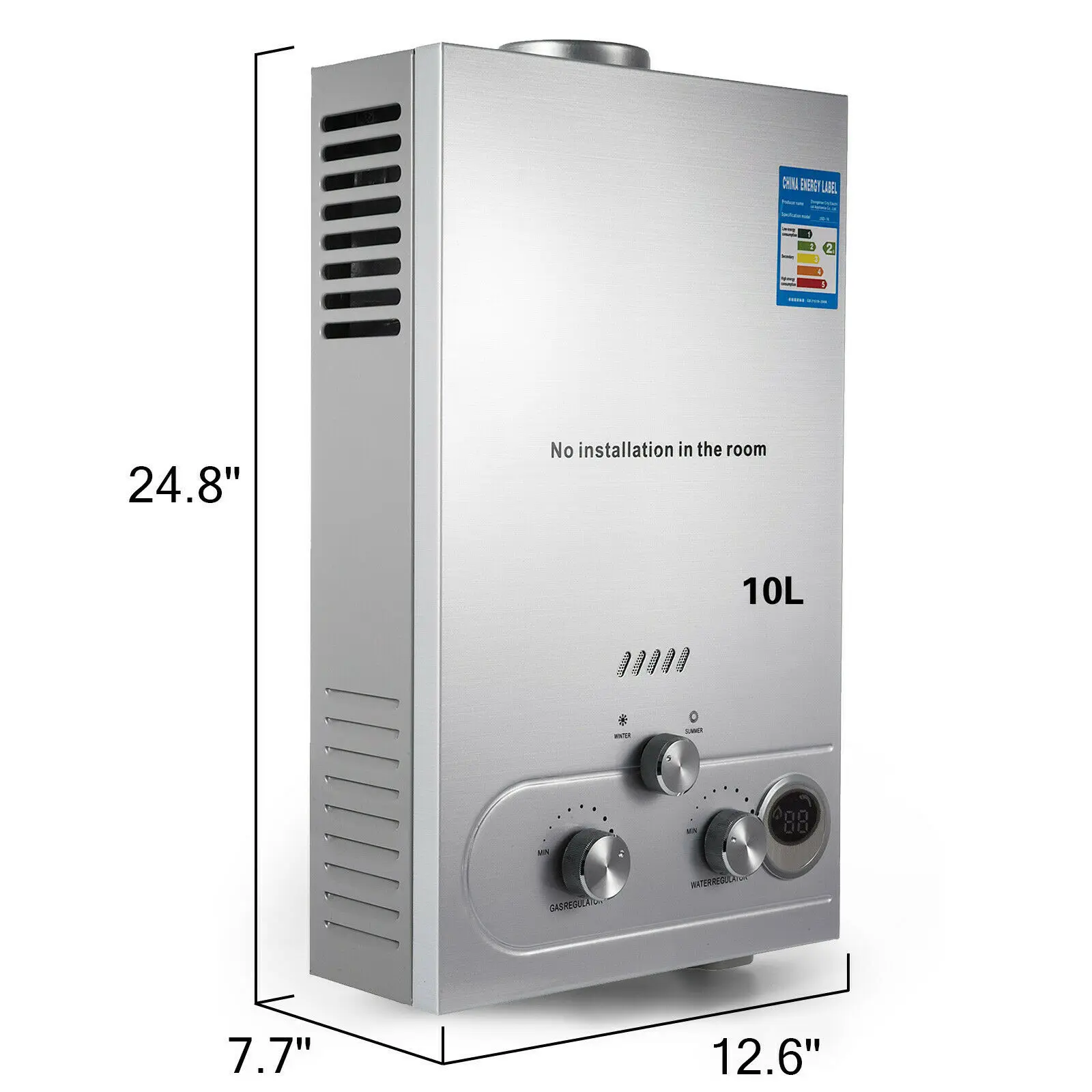 VEVOR 10L LPG makro gas heizung wasser zentrale gas wasser heizung gas  wasser heizung 10L tankless wasser heizung gas - AliExpress