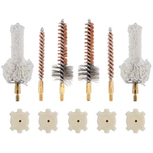 

3Pcs 0.223/0.30Cal Phosphor Bronze Bore Brush Gun Clean Brush Chamber Cleaning Pad for Shotgun Thread 8-32 Hunting Accessories