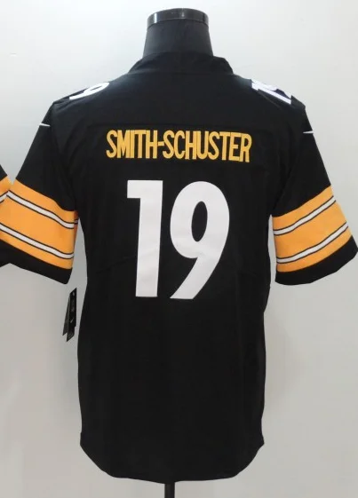 Black Мужчины Minkah Fitzpatrick JuJu Smith-Schuster James Conner DEWIN Bush T.J. Ватт бен роэтлисбергер Алехандро Питтсбург Джерси - Цвет: Black
