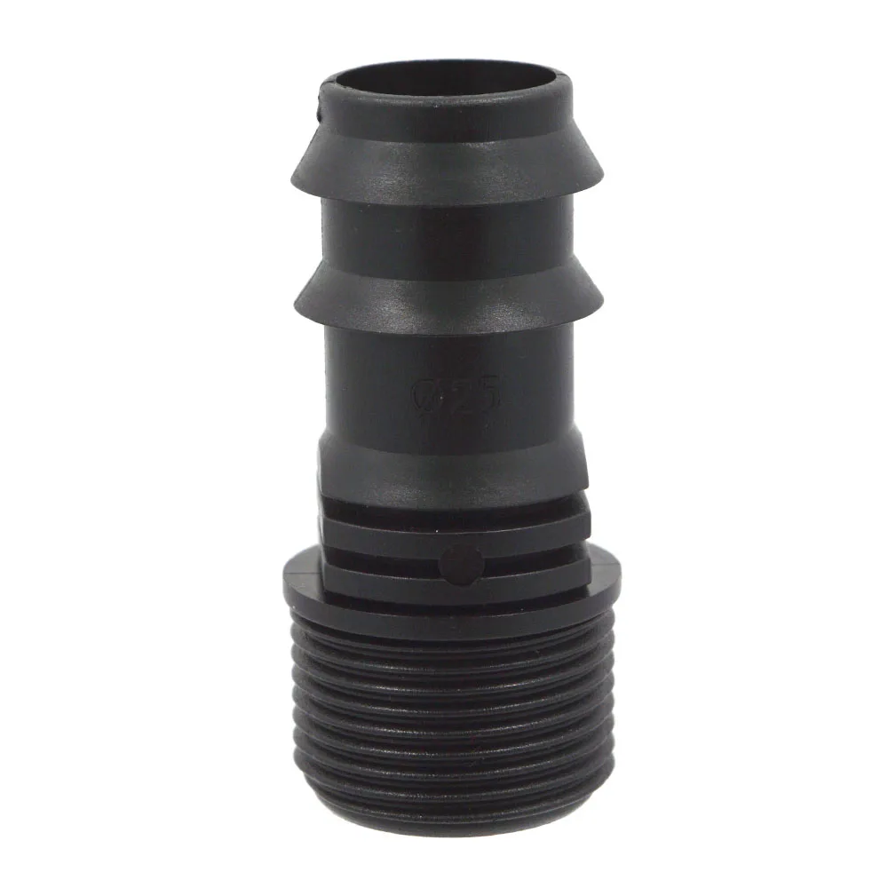 

25×3/4'' black plastic external thread water hose joint pipe fitting connector adapter