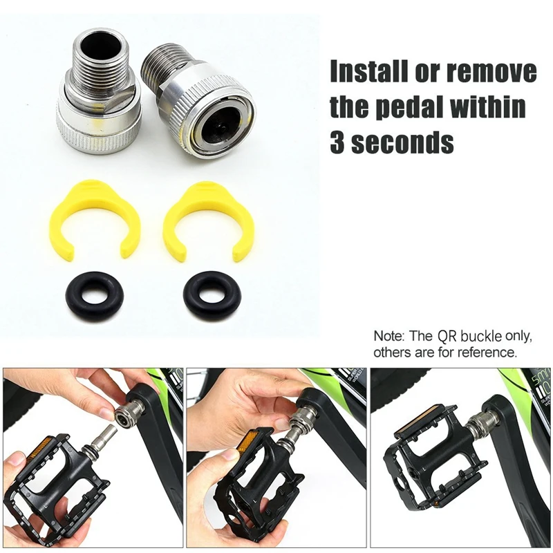 Bike Pedal Adapter Removable Titanium Release Adaptor Cycling MTB Pedal Extender Ultralight Bike Part for Brompton