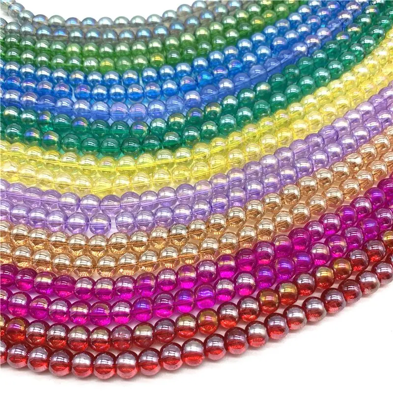 

8mm-50pcs/lot AB Color Round Acrylic Beads Loose Spacer Beads For Jewelry Making Necklace making, bracelet making, etc.