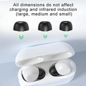

2020 New Silicone Memory Foam Ear Tips For Airpods pro Airpods Tips 12PCS Tips Box with Earpads Accessories Pro Replacement V1J4