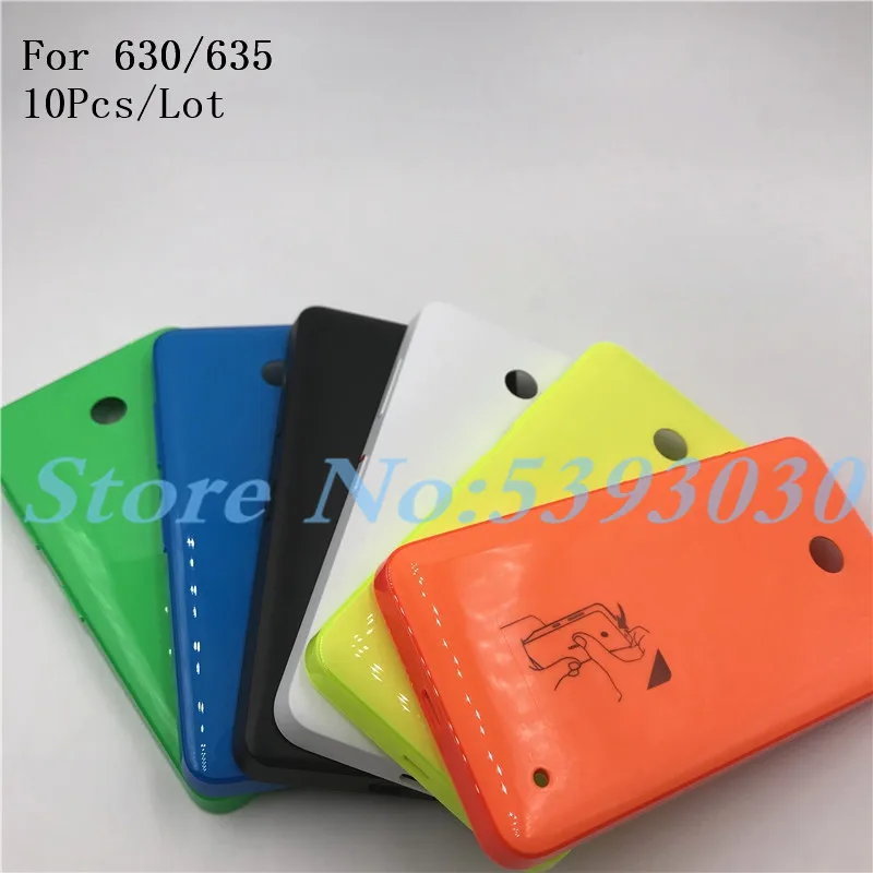 10 шт./лот новая Крышка батарейного отсека для Nokia Lumia 630 635 N630 N635 задняя крышка с