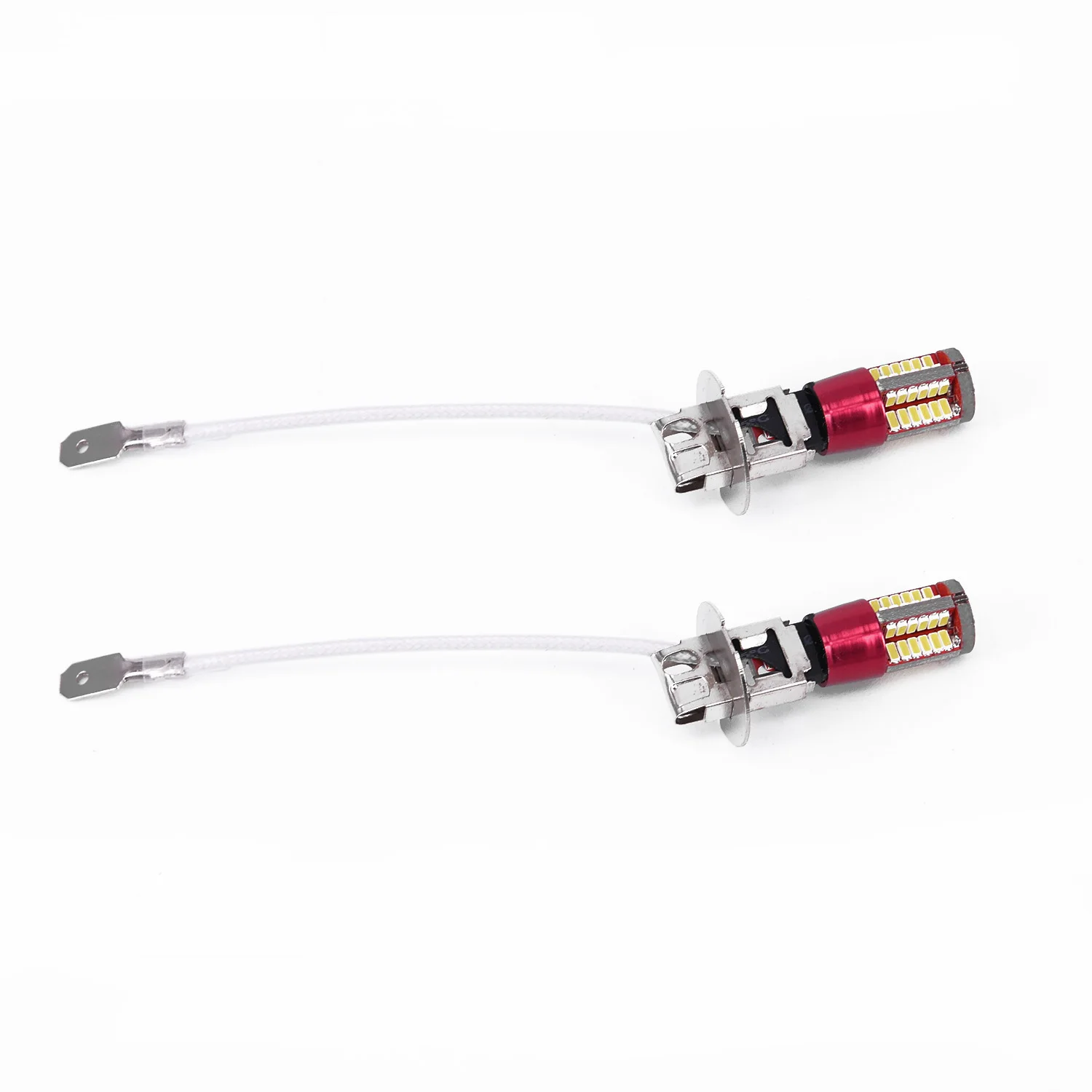 2x H3 3014 57-smd Led Автомобильная противотуманная фара Лампа 6000k яркий белый 12v 10w