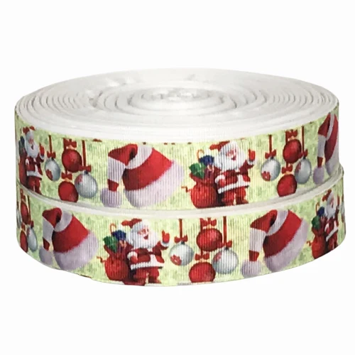 

50 ярдов/партия 16 мм 22 мм 25 мм 38 мм 50 мм 75 мм Рождественская печатная корсажная лента для свадьбы праздника DIY Hairbows брелки