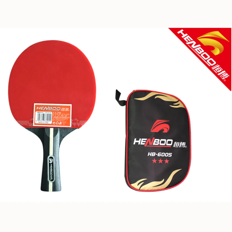 HENBOO Table Tennis Racket Set Upgraded Version Lightweight Racquet High Density Viscosity Strong Rotating Table Tennis Racket