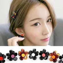 Корейский стиль, стиль, детские украшения для девочек, милый цветок, мини-захват, Шпилька для волос с орнаментом