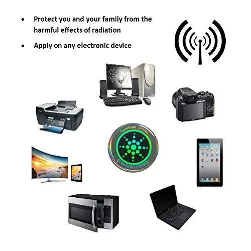 

Мобильный телефон Антирадиационный Блестящий стикер, скалярная энергия чип Антирадиационный EMF излучение, защита для 5G 100 шт./лот