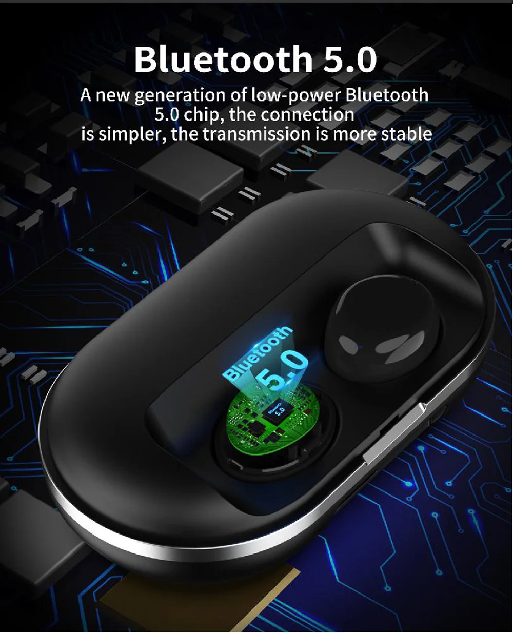TWS беспроводные bluetooth наушники стерео bluetooth сенсорная гарнитура управление AI Bluetooth 5,0 гарнитура для смартфона