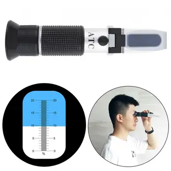 

Hand Held 0~20%Milk Adjustable Milk Concentration Refractometer with Pipet and Mini Screw Driver Support Manual Focusing