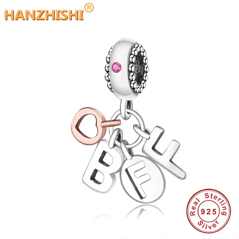 

2019 Autumn Best Friends Forever Dangle Charms Fits Original Pandora Charm Bracelet 925 Sterling Silver Beads Jewelry berloque