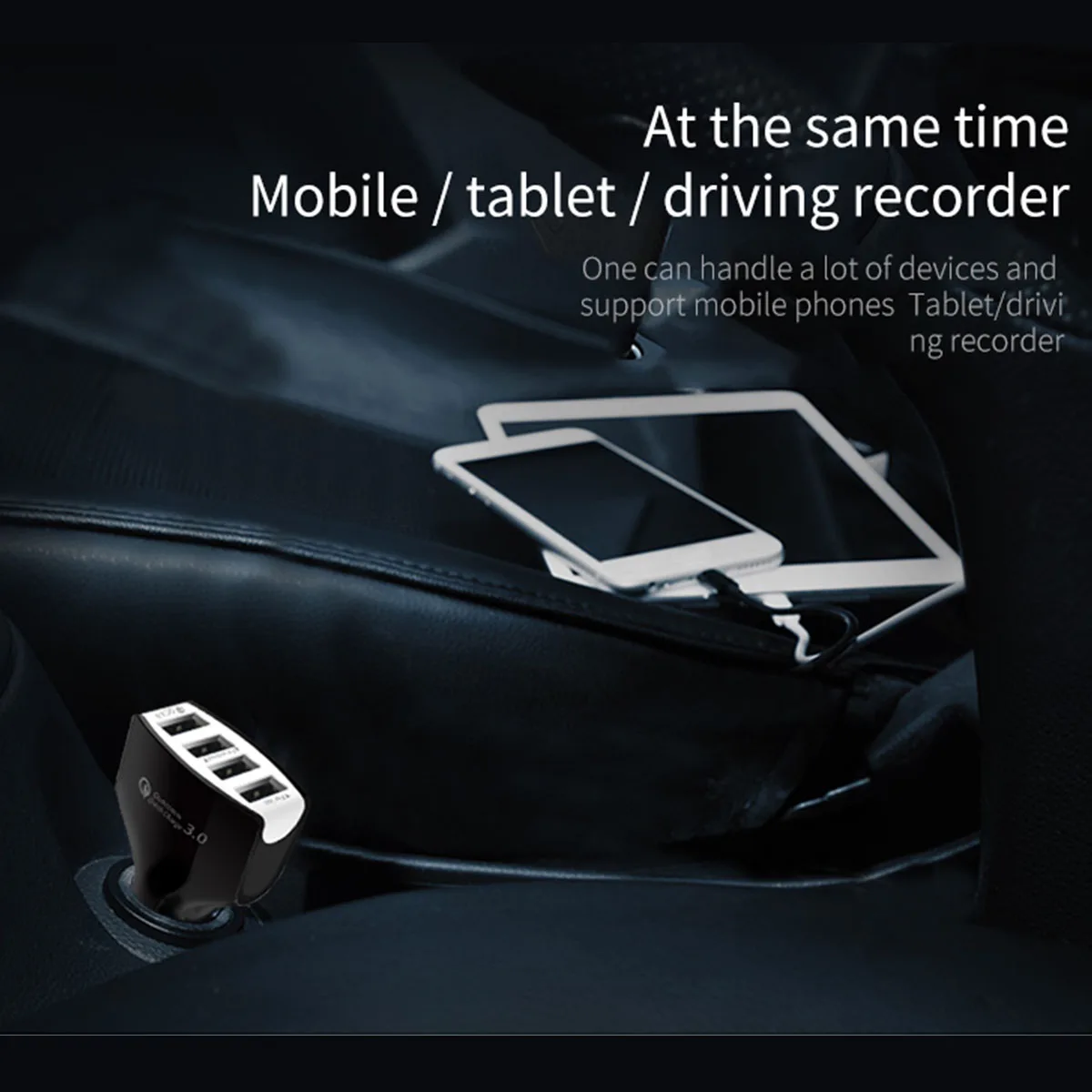 4 порта USB Автомобильное зарядное устройство гнездо адаптер для мобильного телефона Быстрая зарядка 3,0 5 в 9 в 12 В быстрое USB зарядное устройство для iphone для samsung xiaomi