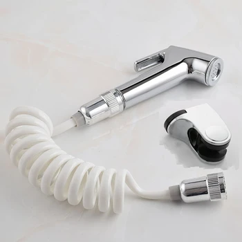 

Bath Handheld Bidet Spray Kit Shower Head Extendable Hose Holder Bracket Bathroom Toilet Washer Attachment Bidets