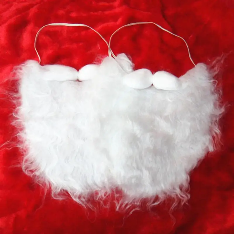 1 шт Рождественский Санта Клаус кудрявый парик и борода для рождества реквизит борода(белый