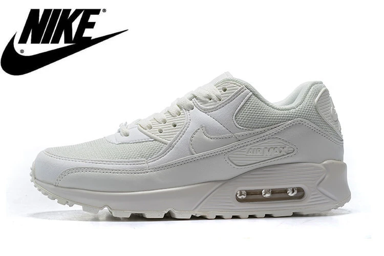 Nike AIR MAX 90 women's and men's Running Shoes Air Cushion Breathable white original Size 36-46