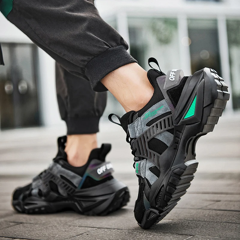 

Autumn Luminous Sneakers Men Outdoor Walking Shoes Chunky Bottom Dad Shoes Male Comfortable Zapatos Hombre Running Shoes for Men