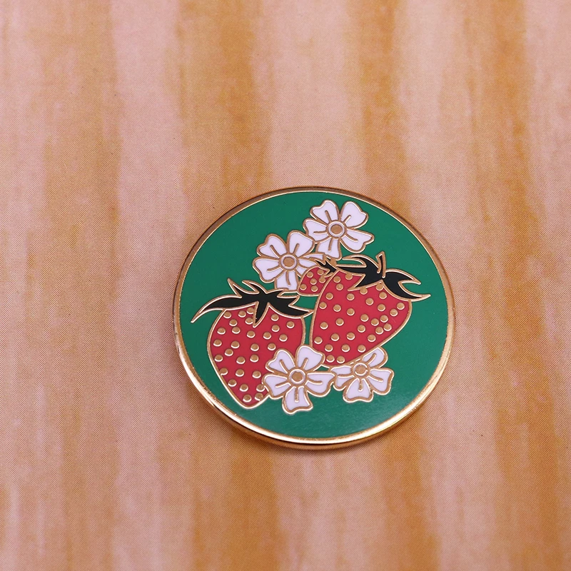 Милые Клубничные булавки сладкие значки с фруктами kitsch художественное чутье