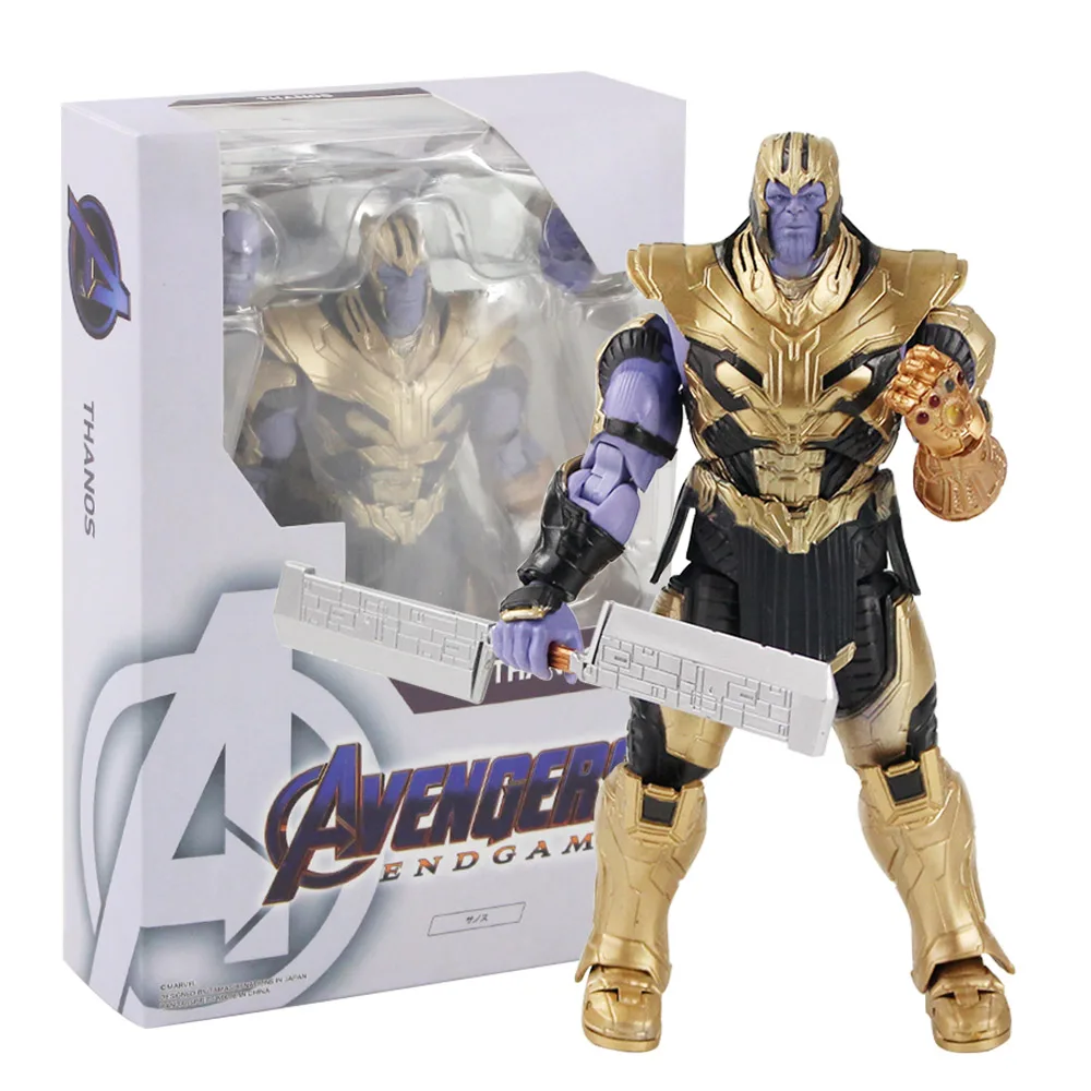 20 см Marvel Мстители конец игры танос ПВХ Thanos Endgame фигурка Коллекционная модель игрушки