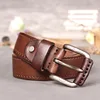 MEDYLA Retro Original Leather Belt for men soft and tough without mezzanine Men's belts for jeans men's accessories male gife ► Photo 2/6