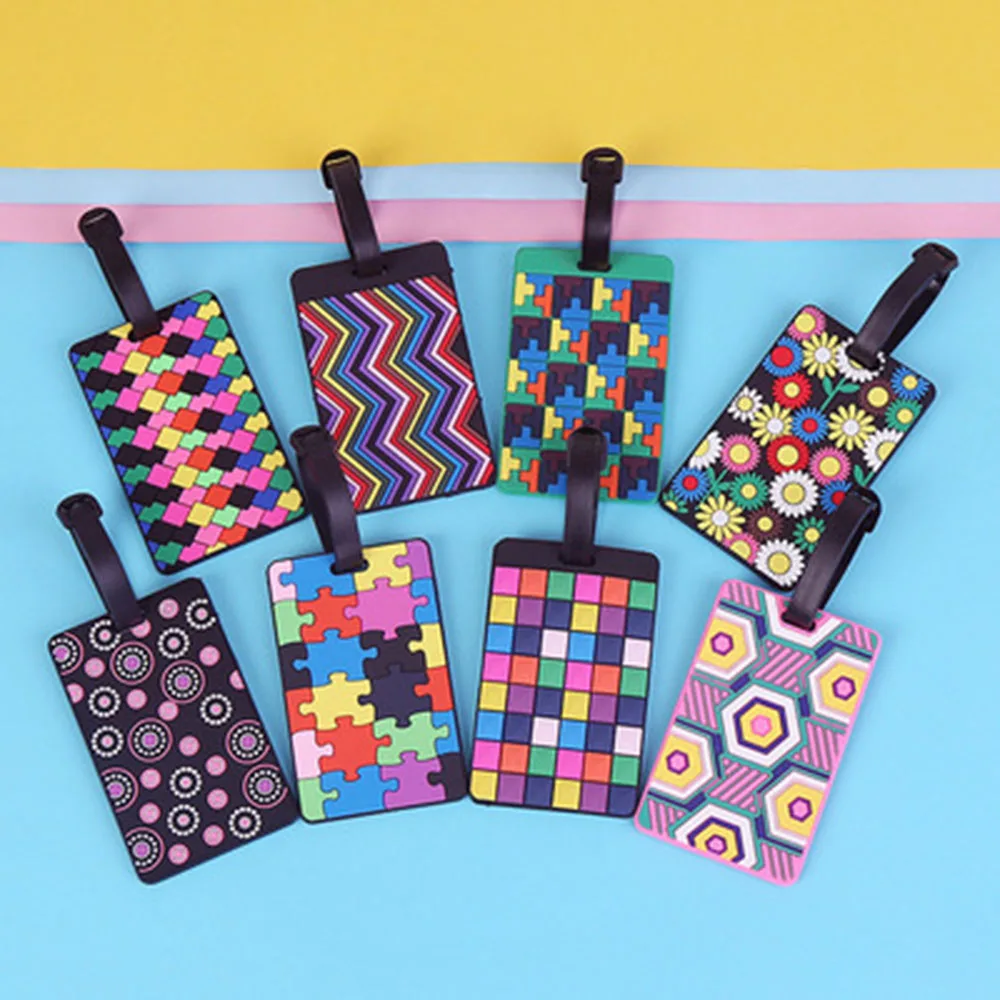 Милое Силиконовое Funky путешествие багажные бирки ремни бирка для чемодана