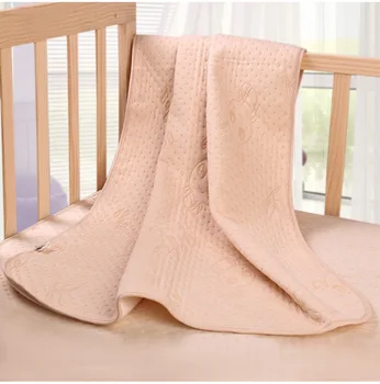 

Baby color cotton jacquard air layer bamboo fiber changing mat Four-layer cotton baby changing mattress