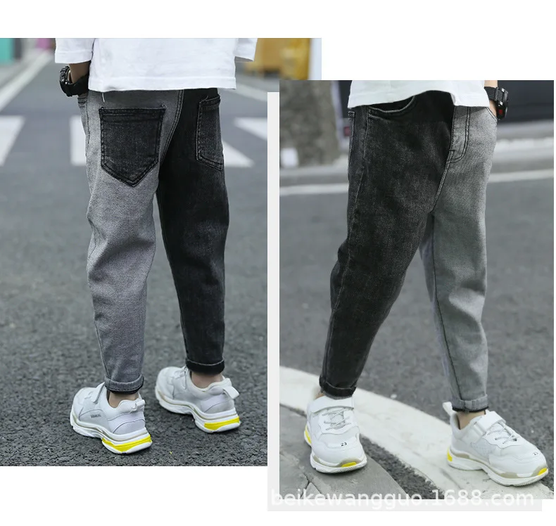 Sports Pants For Boy Spring Kids Pants Patchwork Boys Trousers 6 8 12 14 Years Casual Boy Clothing Teen Children's Costume