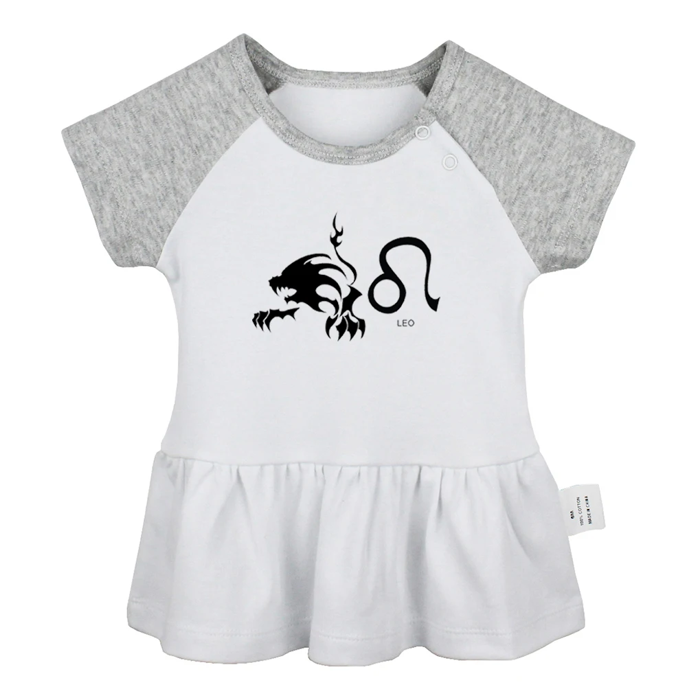 Созвездие Козерог Лев Водолей дева рыбы символ дизайн Новорожденные платья для