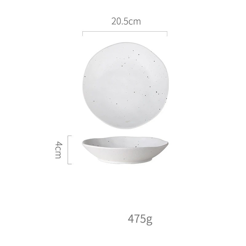 KINGLANG нордическая белая матовая отделка керамические тарелки обеденная чаша оптом - Цвет: swallow plate