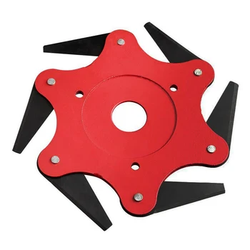 

universal 6 blades trimmer head for lawn mower Garden Tool trymer Brush Weed Cutter Blades Steel hedge Grass Trimmer Head