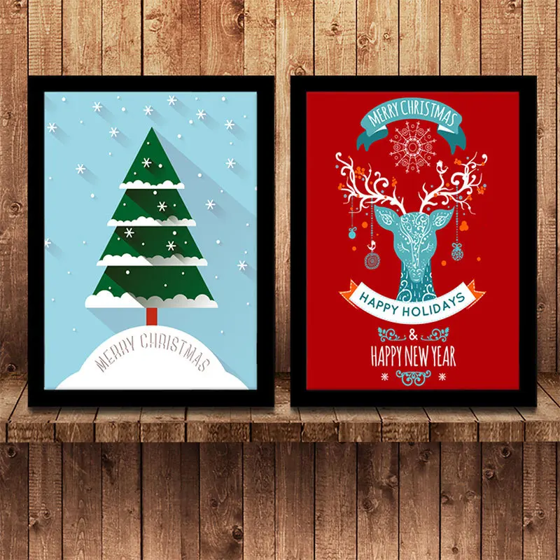 

Christmas Hot Selling Original Merry Christmas Tree Elk Living Room Bedroom Children's Room Decorative Painting Core mac miller