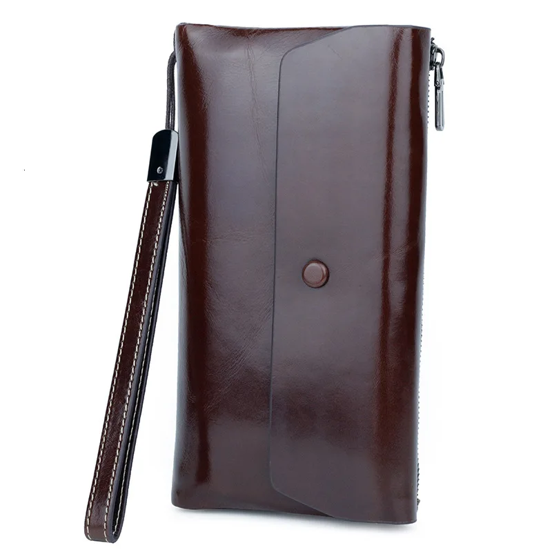 New Genuine Leather Women Wallets Female Leather Wallets With Phone Pocket Ladies Purse Hasp Small Bags For Womens Card Holder