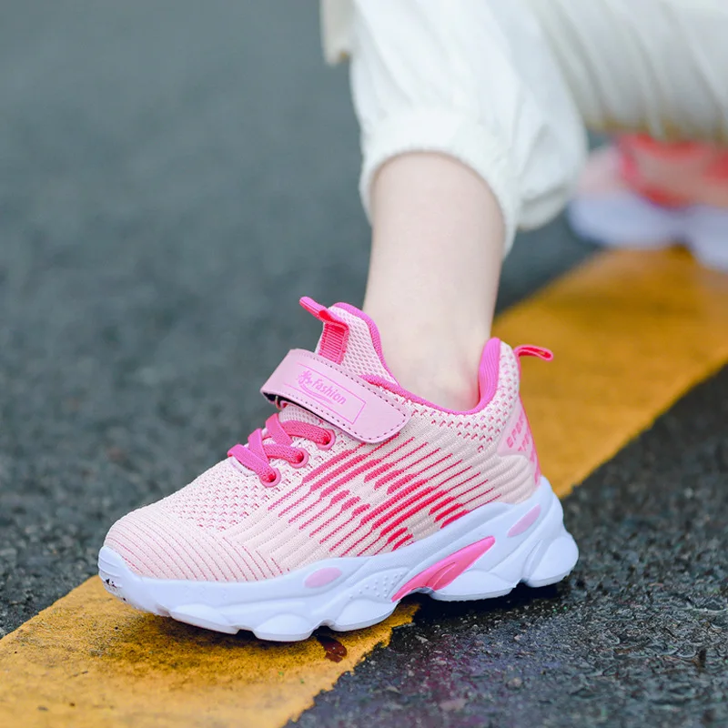 

CHILDREN'S Shoes 2019 Summer New Style Children Sports Shoes Men And Women Children Breathable Fly Netting Shoes Terracotta Warr