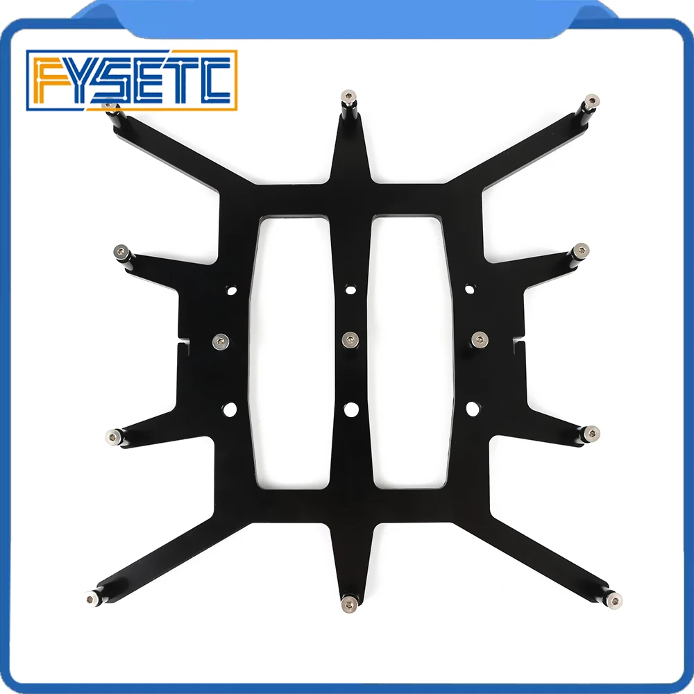 Черный Алюминиевый Y карета анодированная пластина для горячей кровати опорная пластина для 310*310 мм кровать с подогревом Creality CR-10 CR10 BLV MGN куб принтер